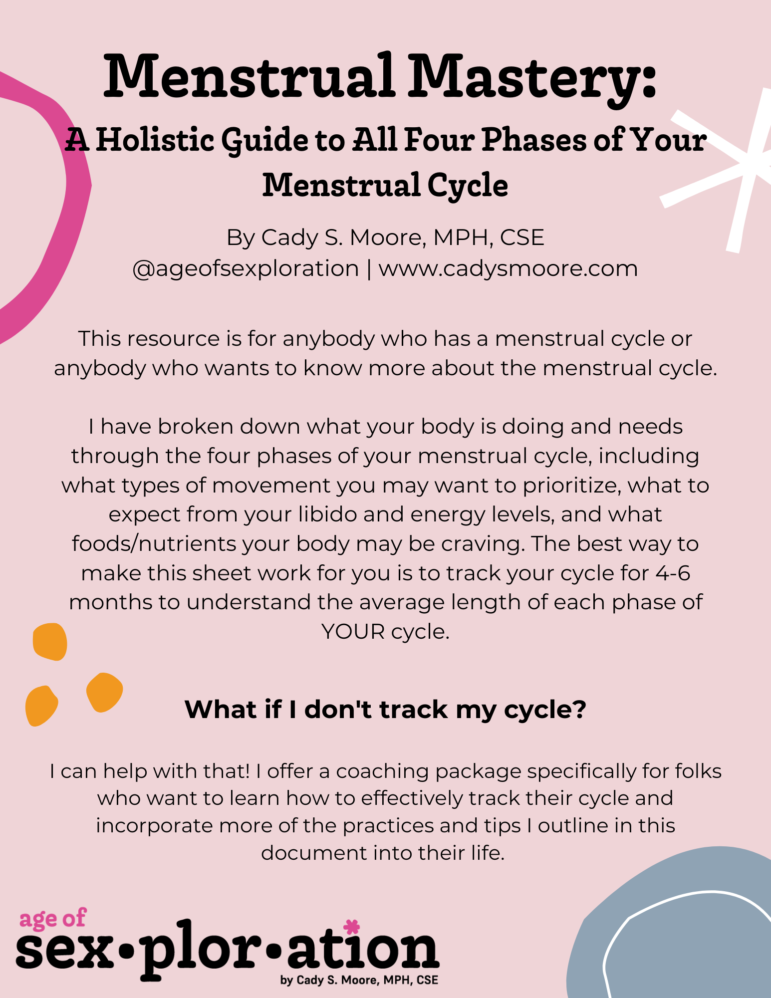 Menstrual Mastery: A Holistic Guide to All Four Phases of Your Menstrual Cycle